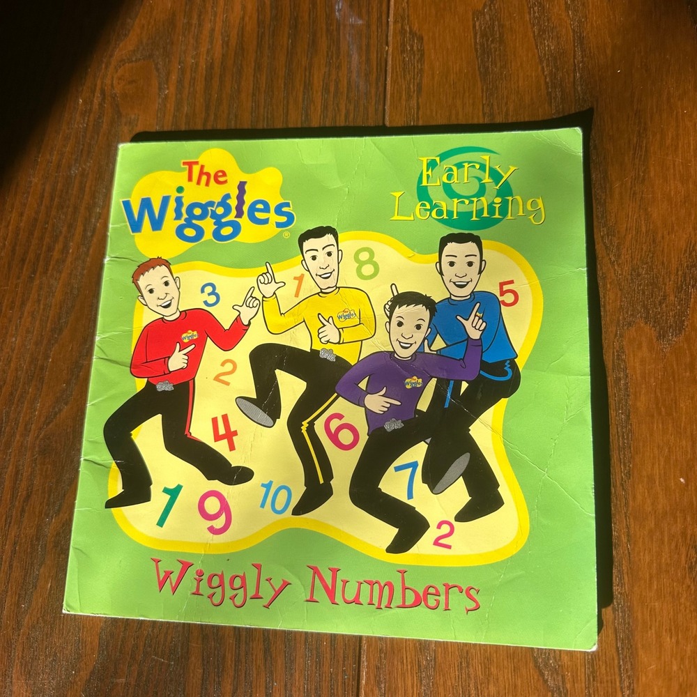 The Wiggles Early Learning Wiggly Numbers Book 2004 Paperback Modern Publishing